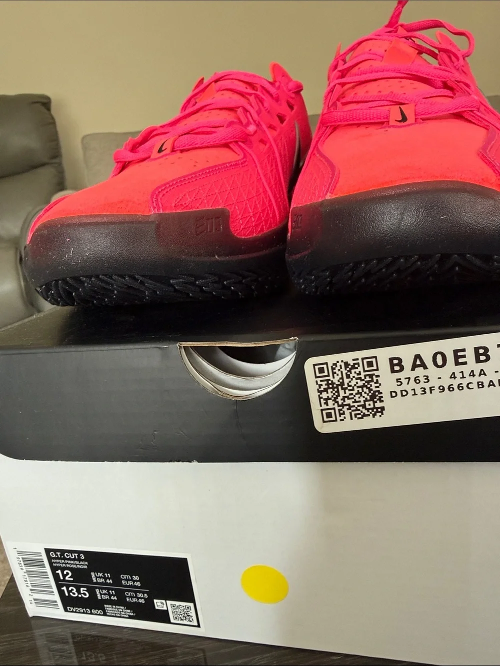 Nike Men’s Hot Pink Athletic Sneakers